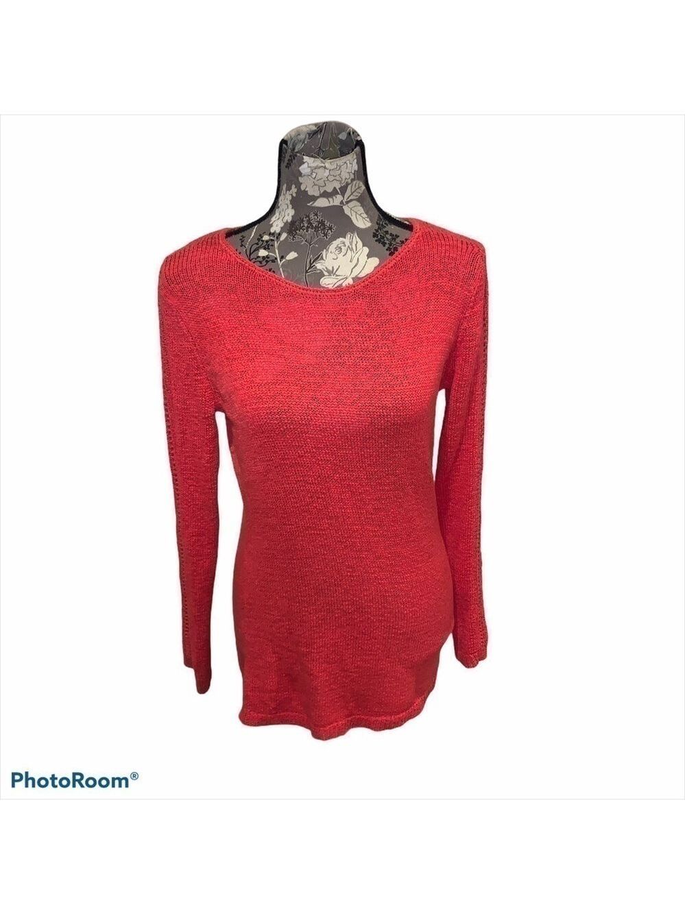 RACHEL ZOE Knit Karla Sweater Coral Size Large